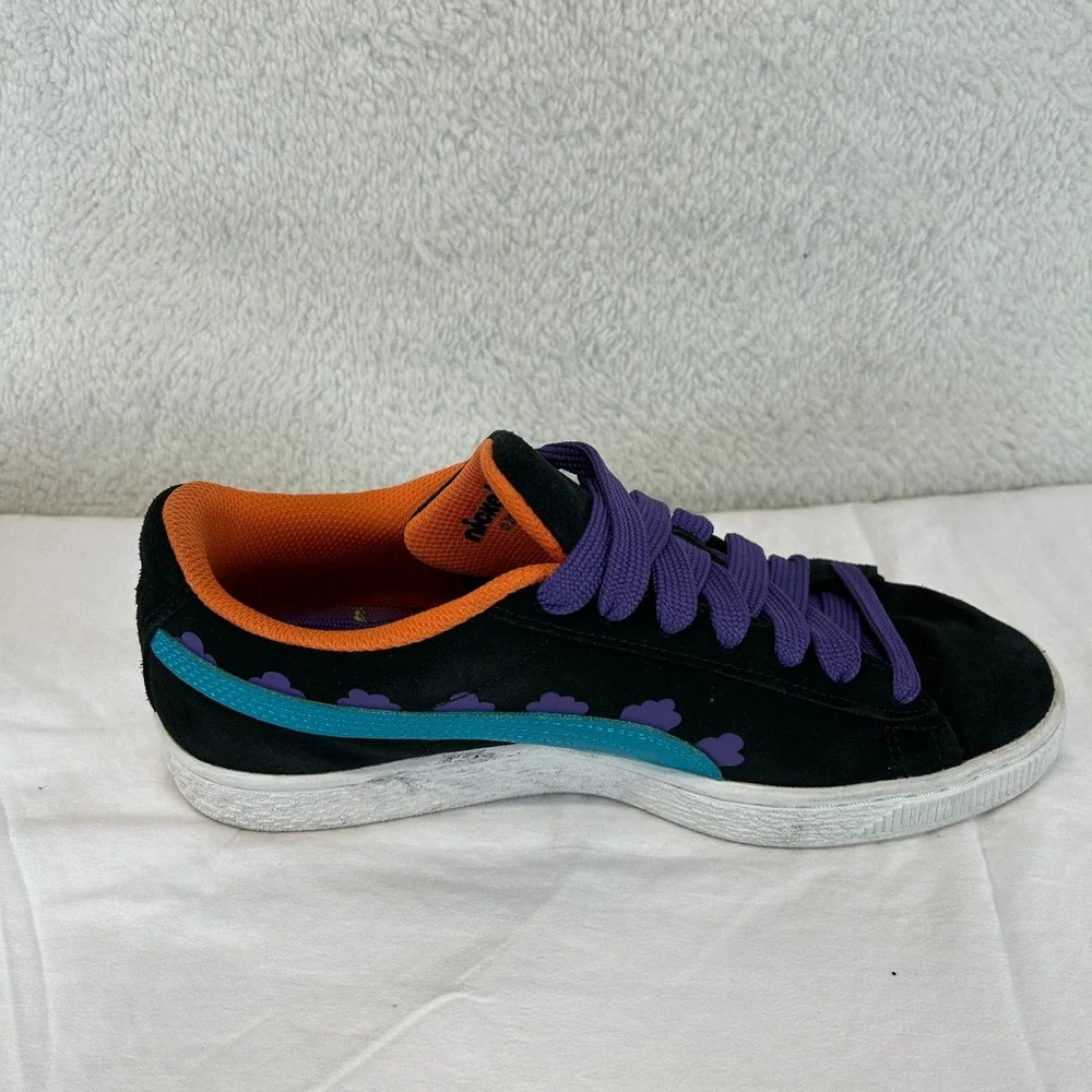 Puma Suede Rugrats JR Black‎ Caribbean Sea Nickelodeon Shoes Size 6Y